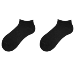 Pure cotton black Ankle Socks