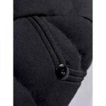 Men's Stand Collar Quilted Puffer Jacket With Zipper Front Pockets - Image 4