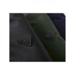 Men's Hooded Zip Front Jacket With Striped Sleeves And Pockets - Image 4